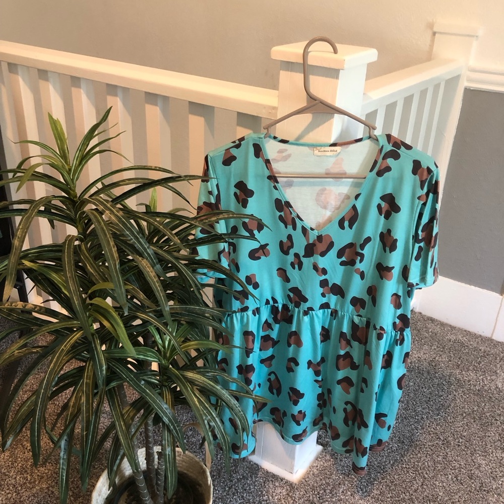 Leopard print Boutique Top